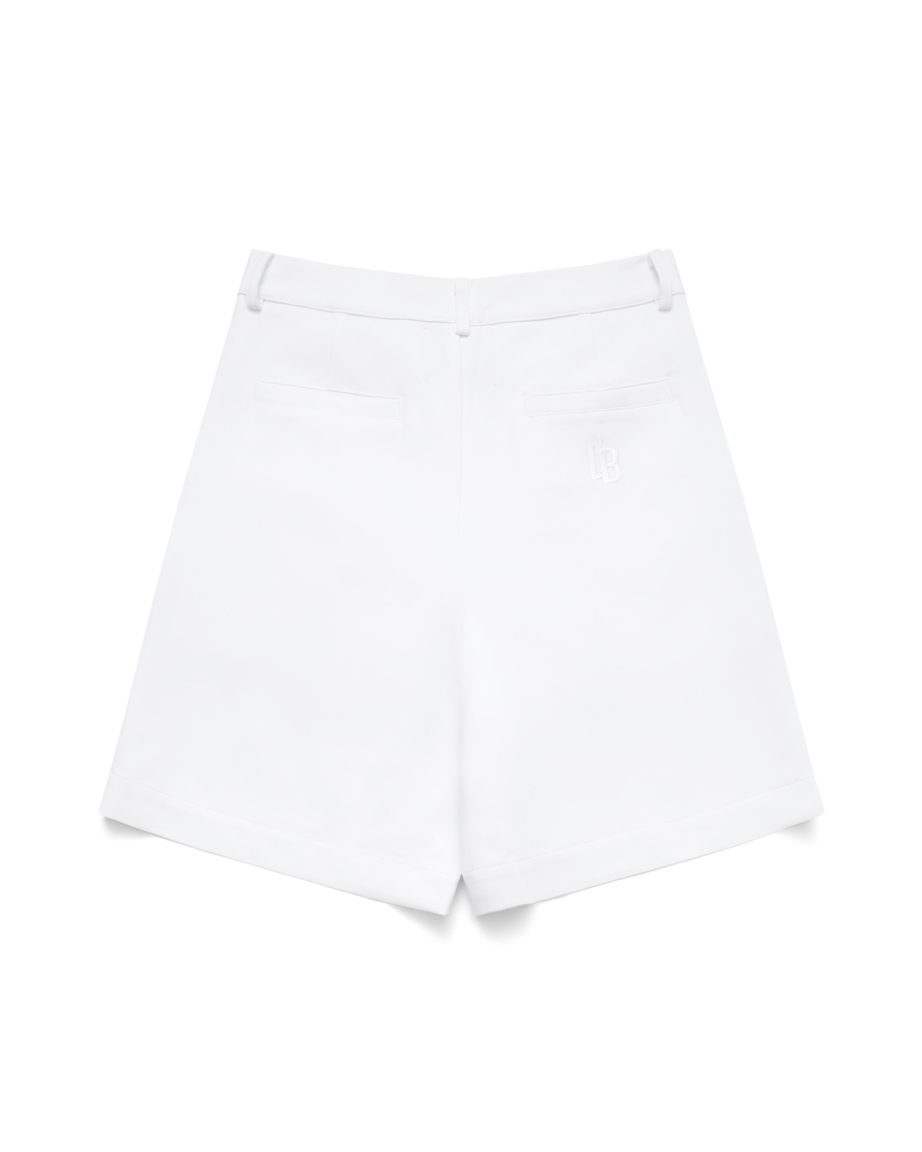 CORE PLEATED SHORTS - WHITE