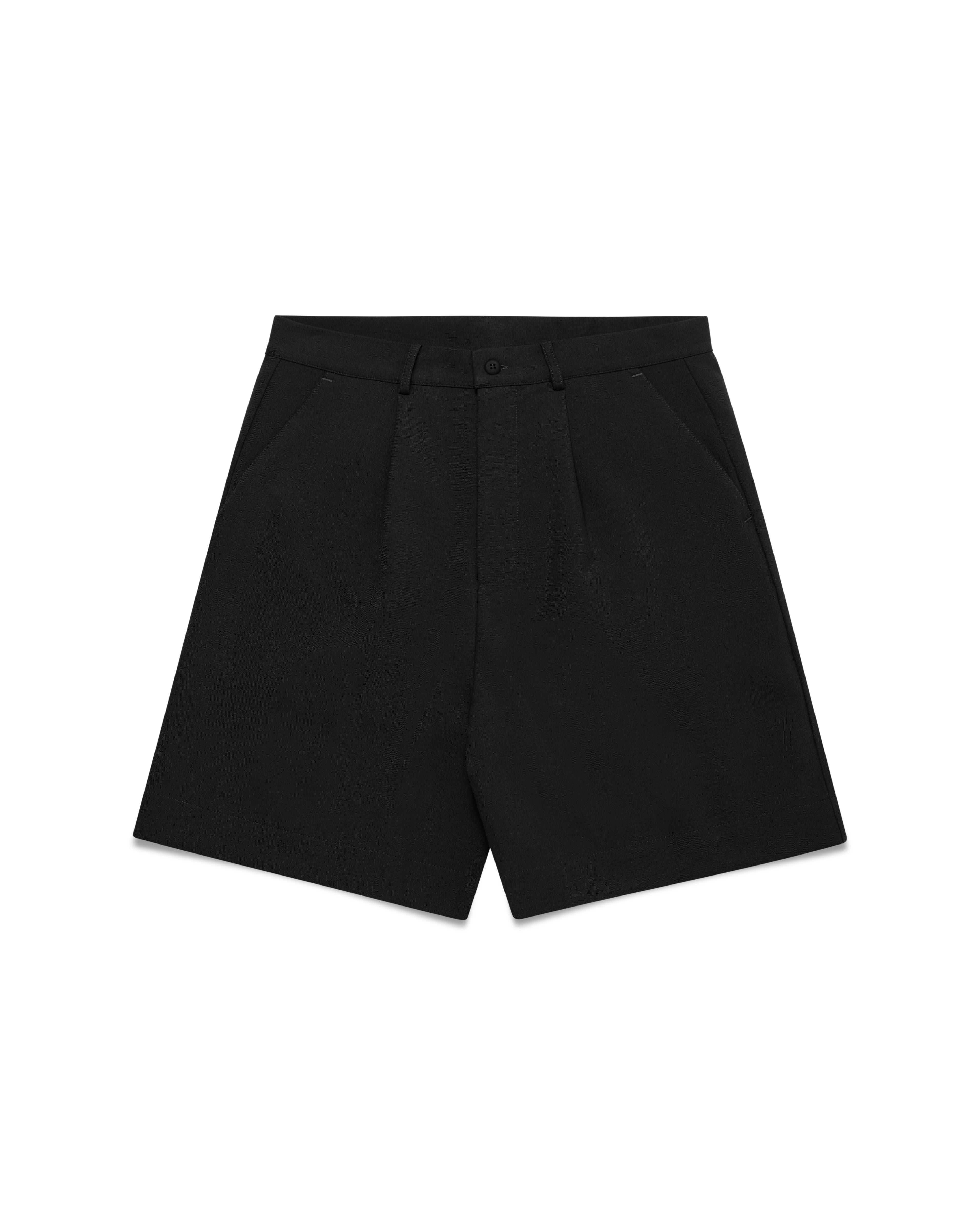 SINGLE PLEAT SHORT - BLACK