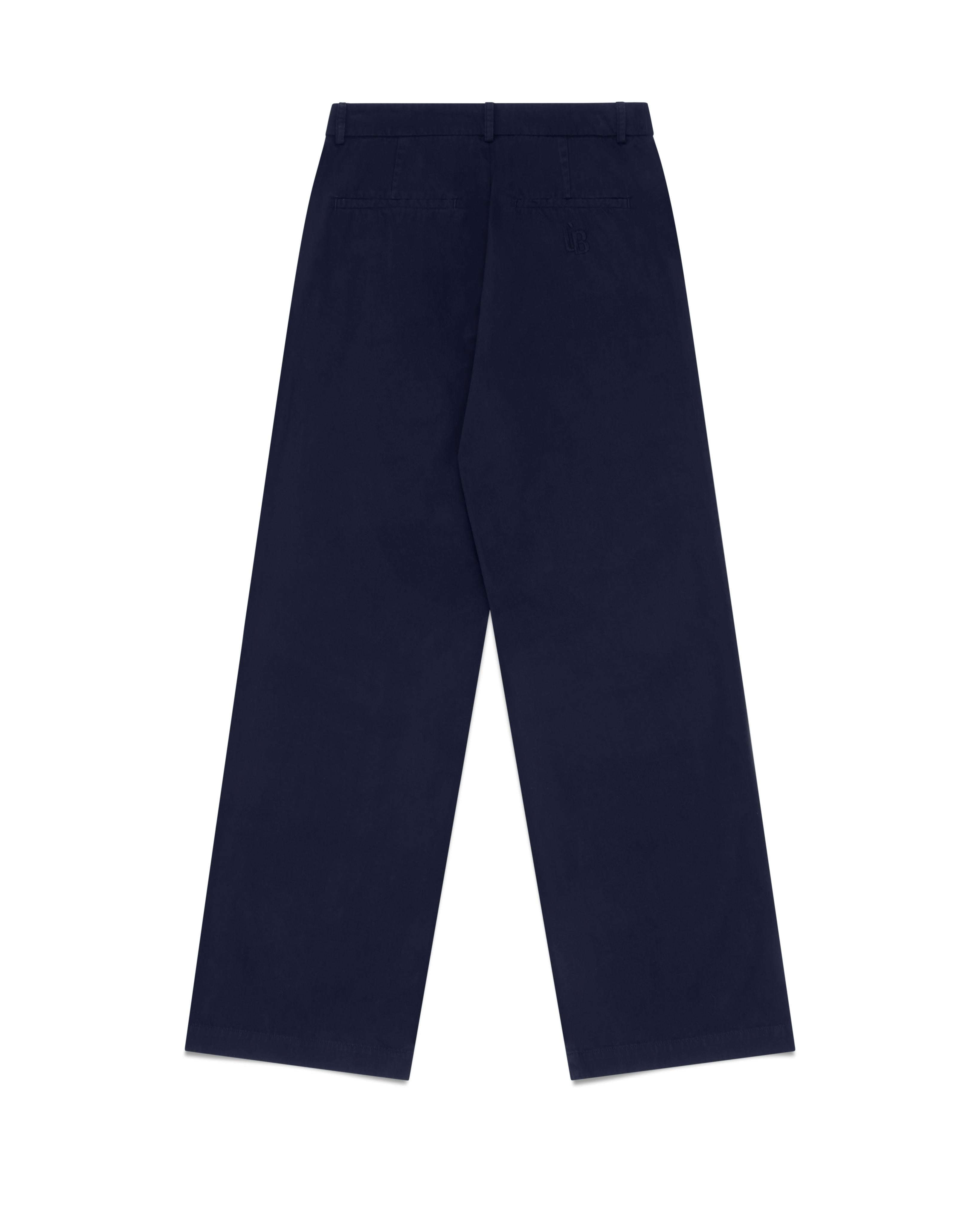 WIDE LEG TROUSER - NAVY