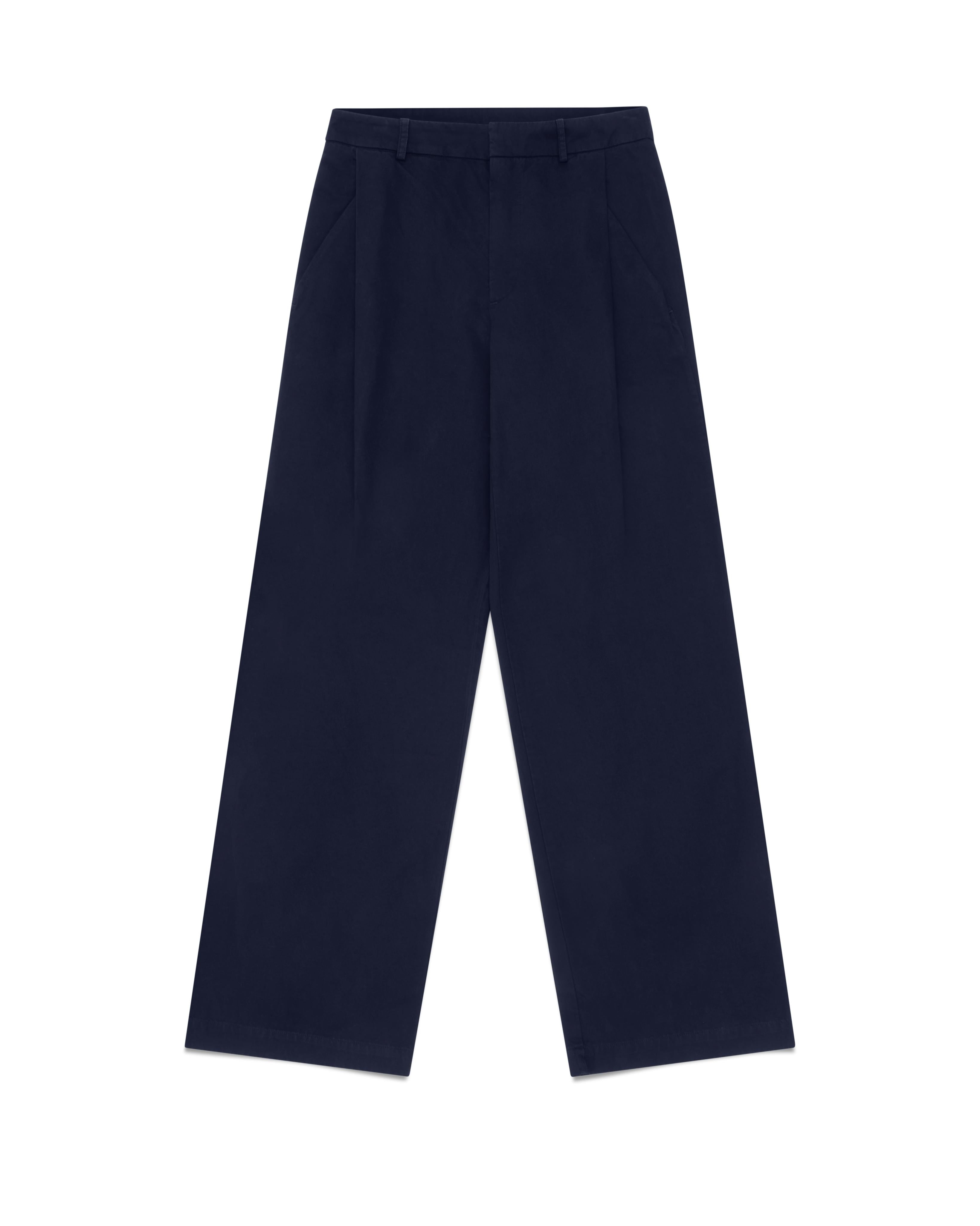 WIDE LEG TROUSER - NAVY