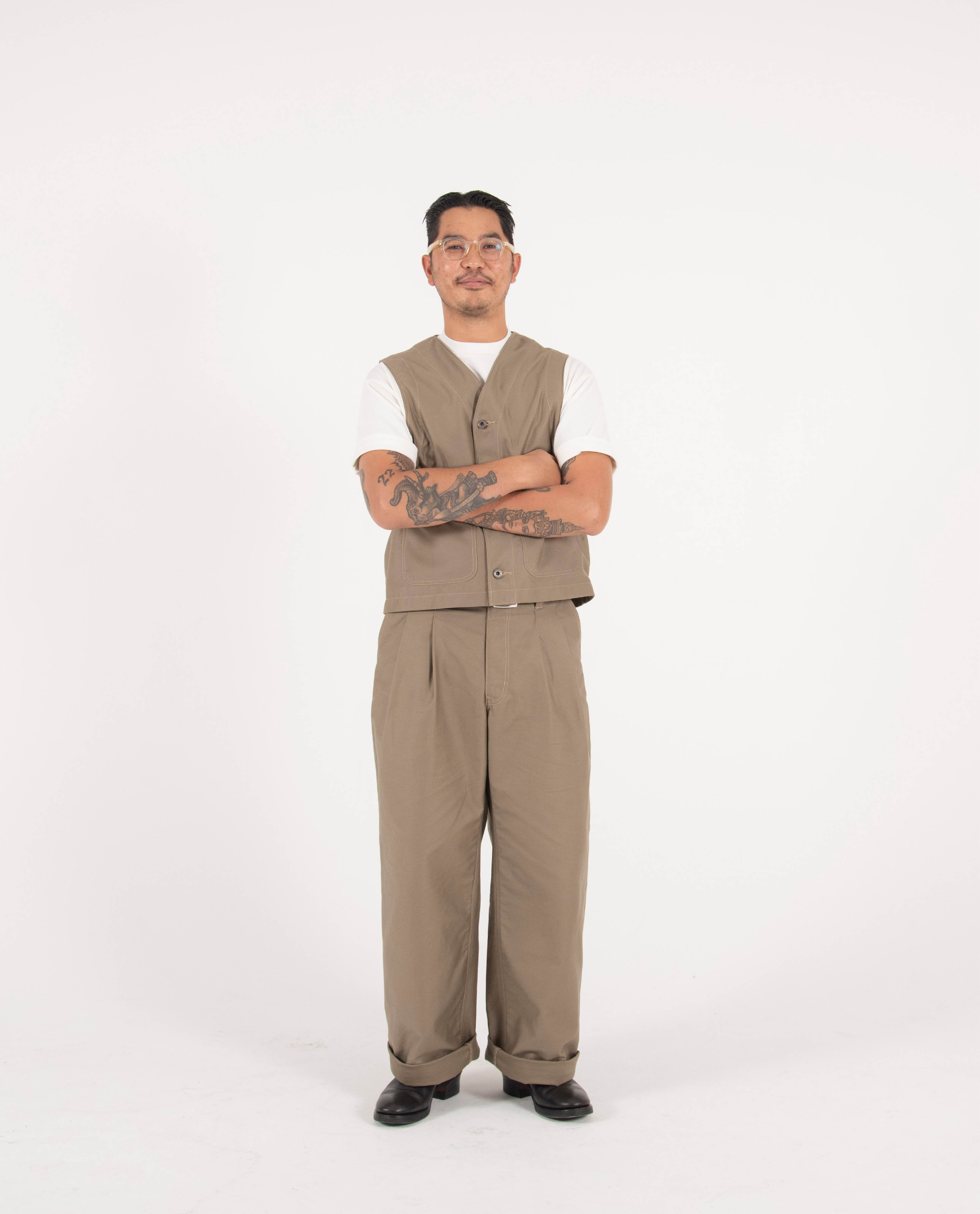 SSMG x LÈ BAUS - KHAKI VEST
