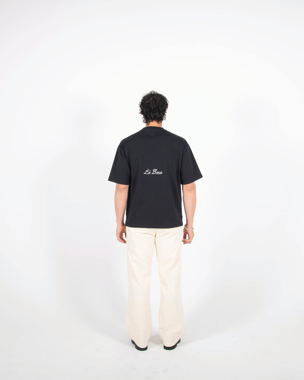 CURSIVE LOGO T-SHIRT - BLACK