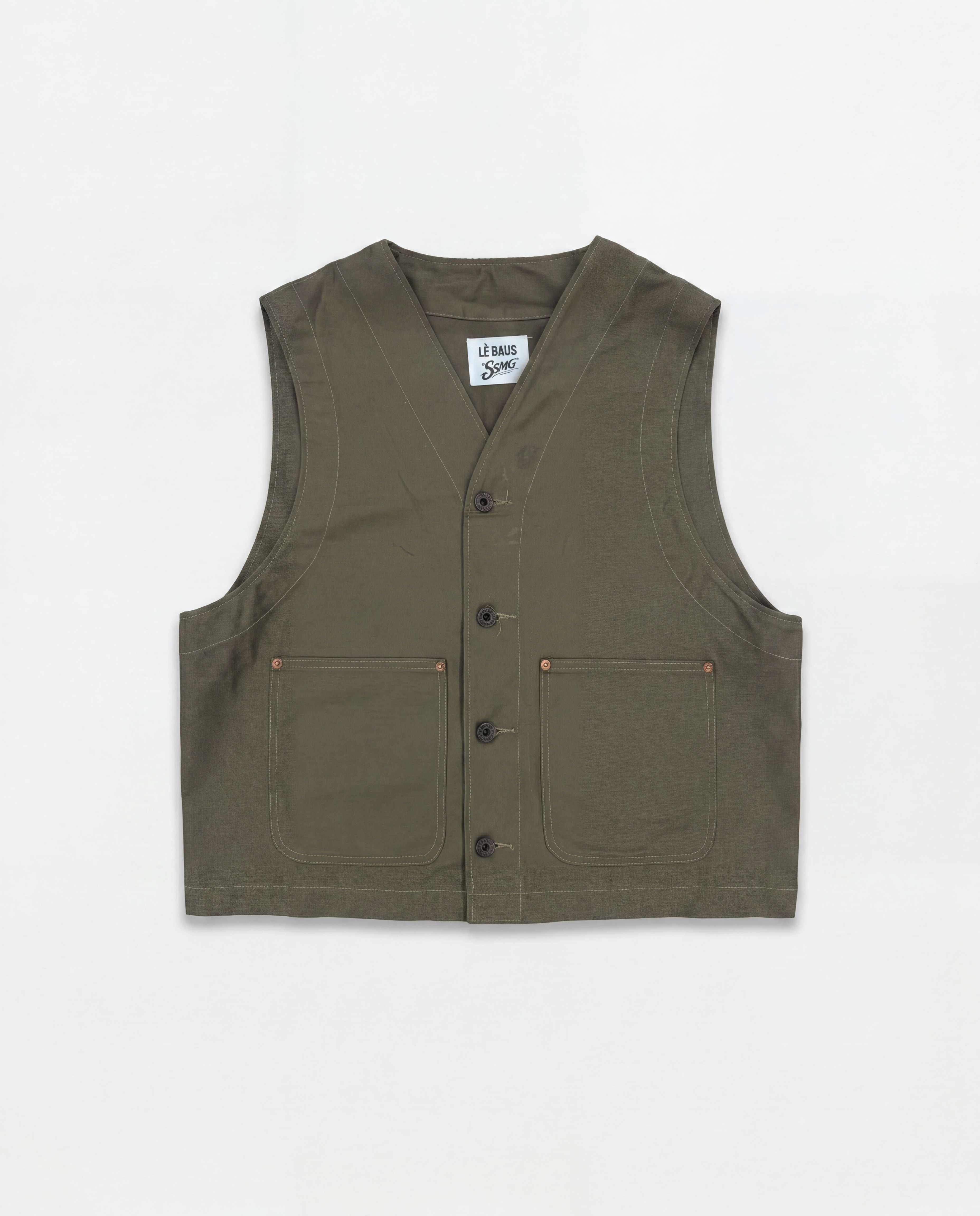 SSMG x LÈ BAUS - KHAKI VEST