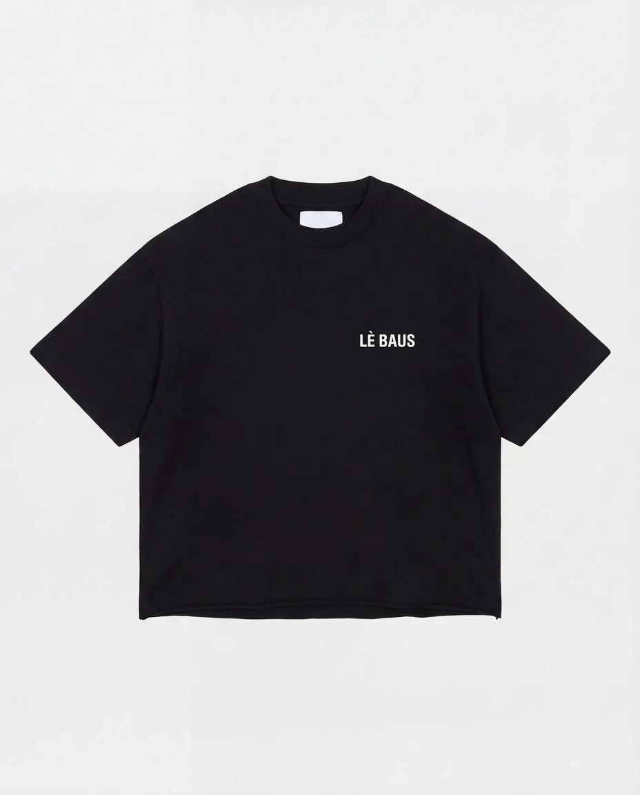 CROP WHERE THERE IS LOVE T-SHIRT - BLACK