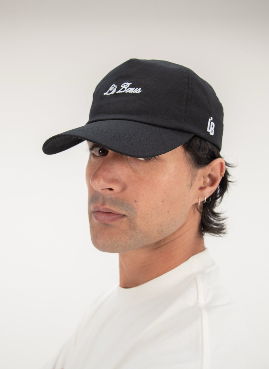 5 PANEL CAP - BLACK